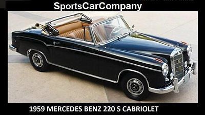 Mercedes-Benz : Other Cabriolet 1959 mercedes benz 220 s cabriolet matching numbers rare classic well preserved