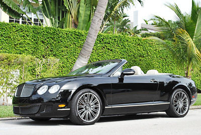 Bentley : Continental GT 2dr Convertible Speed 2010 gtc speed convertible 1 florida owner over 252 k new simply stunning