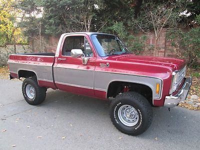 Chevrolet : C-10 K10 4WD Shortbed 454 Loaded Ground Up Restoration A/T PS PB PW PL Cruise Tilt  No Rust California Silverado Pickup Truck 4X4 CST