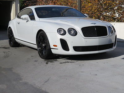 Bentley : Continental GT Continental Supersports in Ice White. Low miles! 2010 bentley continental supersports ice white low miles