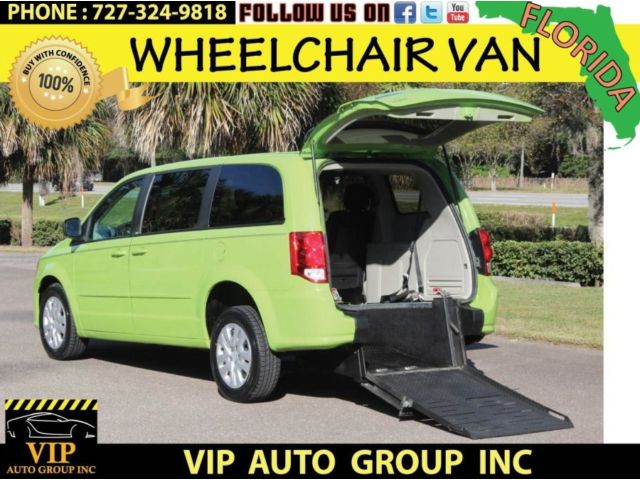 Dodge : Grand Caravan SE 2014 dodge handicap wheelchair van fr conversion rear entry ramp warranty