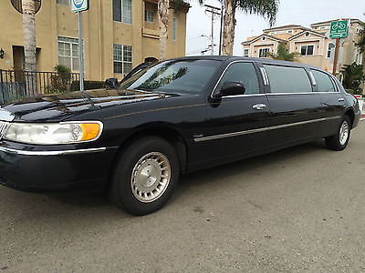 Lincoln : Town Car Black Executive Stretch Limousine 4 Door 1999 lincoln town car 72 stretch limousine by dabryan coach great shape