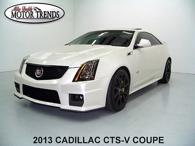 Cadillac : CTS 1 OWNER SUPERCHARGED COUPE USB MEDIA INPUT 2013 cadillac cts v coupe leather suede seats sunroof nav brembo brakes 23 k