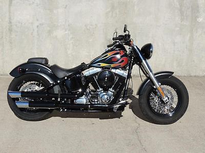 Harley-Davidson : Softail FLS Slim 2013 softail slim cruiser certified pre owned 103 ci 1690 6 speed black