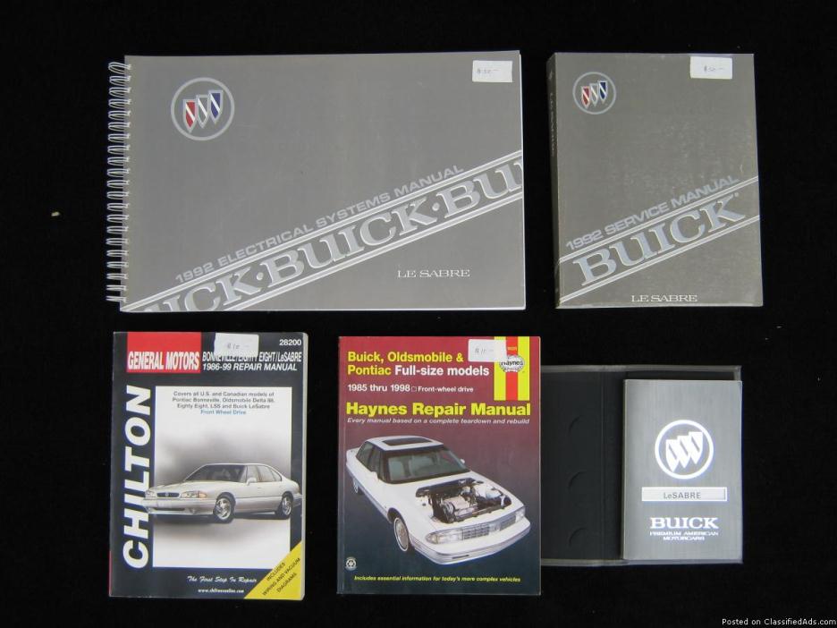 1992 Buick Le Sabre Manuals, 0