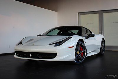 Ferrari : 458 Base Coupe 2-Door 2014 ferrari 458 italia white ext black int 2 dr rwd 4.5 l v 8 32 v