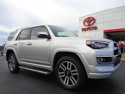 Toyota : 4Runner Limited 4.0L V6 4x4 Nav Leather Camera Smart Key New 2016 4Runner Limited 4x4 Silver Heated Cooled Leather Navigation Camera 4WD