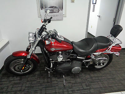 Harley-Davidson : Dyna 2008 harley davidson dyna street bob 1584 cc red paint vance hines pipes 1 owner