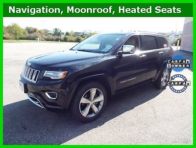 Jeep : Grand Cherokee JEEP Grand Cherokee Overland 4x4 2014 overland 3.6 l v 6 automatic 4 wd suv moonroof leather