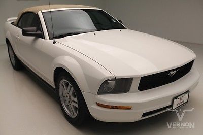 Ford : Mustang Deluxe Convertible RWD 2005 tan leather cd player v 6 sohc 5 speed manual used preowned 72 k miles