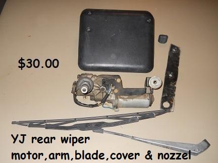 Jeep Wrangler rear wiper motor, 0