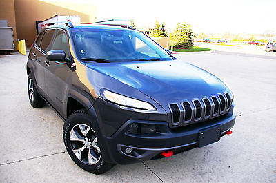 Jeep : Cherokee Trailhawk Sport Utility 4-Door 2015 jeep cherokee trailhawk 4 x 4 3.2 l v 6 3900 mile leather camera warranty