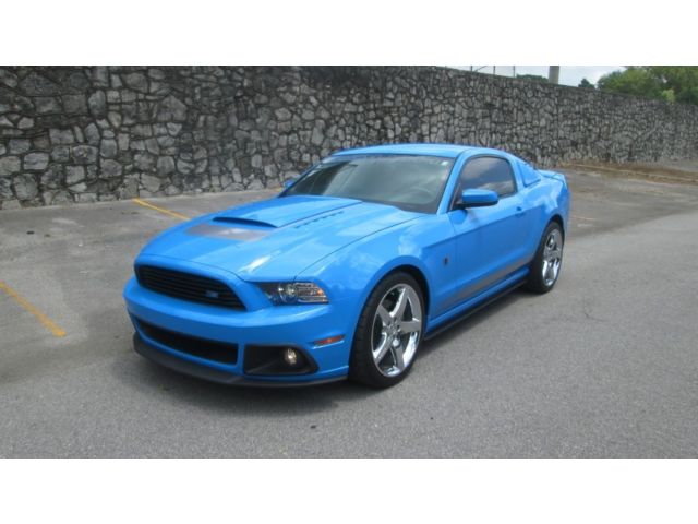 Ford : Mustang 2dr Cpe GT 2013 ford roush mustang stage 2 grabber blue 6 speed roush exhaust chrome 20 s