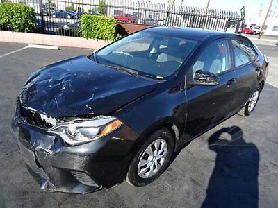 Toyota : Corolla L  2015 toyota corolla l salvage wrecked repairable only 14 k miles wont last