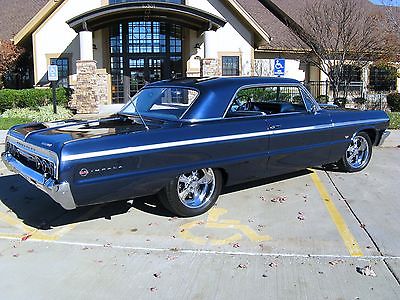 Chevrolet : Impala SS 1964 impala ss 327 4 spd daytona blue ac ps pb tilt frame off numbers match