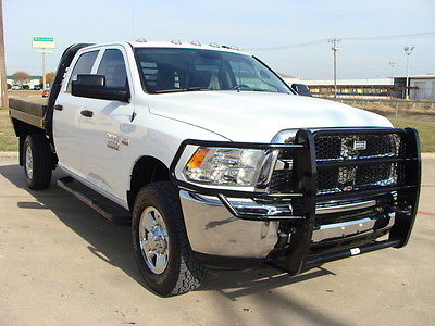 Ram : 2500 Flatbed Tradesman 1 Owner Factory Warranty 2014 ram crew cab 4 x 4 c m flat bed ranch hand front bumper 1 owner and loaded