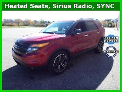 Ford : Explorer Ford Explorer Sport 3.5L Ecoboost Twin Turbo AWD 2014 explorer sport ford certified warranty premium leather ruby red