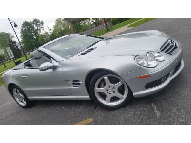 Mercedes-Benz : SL-Class Roadster 2004 2005 2006 2007  Navigation/PanoramicTop/AMG Appearance/Parking sensor/Heated&Cooled Seats/Xenon