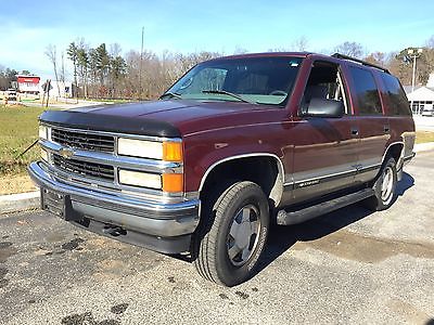 Chevrolet : Tahoe 1999 chevrolet tahoe 0 accidents original everything low miles super nice rare