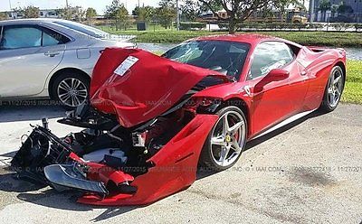 Ferrari : 458 2011 ferrari 458 italia repairable 4.5 l v 8 32 v automatic rwd premium