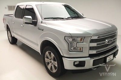 Ford : F-150 Platinum Crew Cab 4x4 Fx4 2015 navigation sunroof 20 s aluminum leather heated cooled v 8 vernon auto group