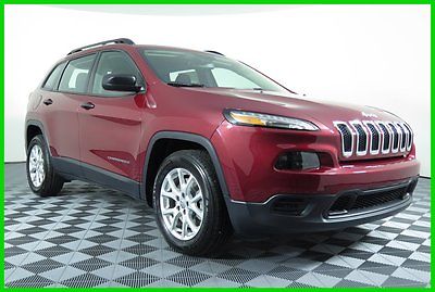 Jeep : Cherokee Sport 4x2 SUV Cherry Red Backup cam Uconnect 5.0 FINANCING AVAILABLE!! New 2016 Jeep Cherokee Sport FWD SUV 17