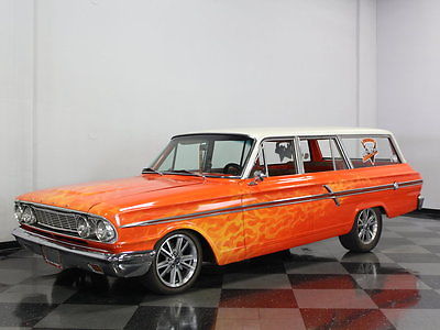 Ford : Fairlane Ranch Wagon HI-PO SOLID LIFTER 289, EXCELLENT PAINT, SUBTLE GHOST FLAMES, SOLID WAGON, FUN