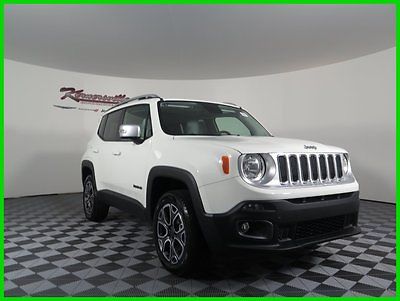 Jeep : Renegade Limited 4x4 SUV Leather heated seats Backup camera FINANCING AVAILABLE!! New 2015 Jeep Renegade 2.4L 4 Cyl 4WD SUV Heated seats USB