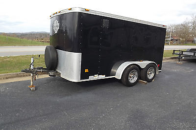 Haulmark Enclosed 7x12 Low Rider 2012 Motorcycle Trailer fits in most garages