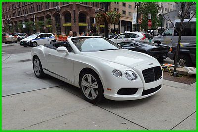 Bentley : Continental GT 1-owner low miles, white w/ blk,  rudy@7734073227 2013 v 8 used turbo 4 l v 8 32 v automatic awd premium