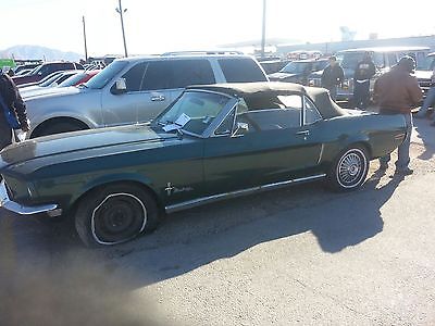 Ford : Mustang ORIGINAL 1968 green ford mustang classic
