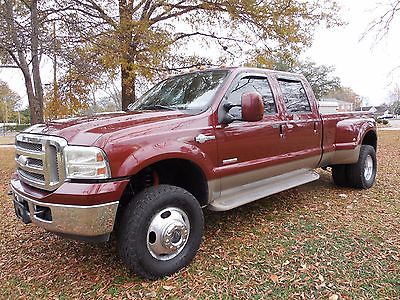 Ford : F-350 KING RANCH 2005 ford f 350 dually crew king ranch fx 4 diesel low miles bullet proof