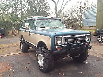 International Harvester : Scout CONVERTIBLE, HARD TOP INTERNATIONAL SCOUT 2, PROJECT, 345 V8, AUTO, 4X4, RARE, LIFTED, COOL AS BRONCO
