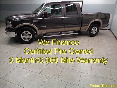 Ford : F-250 Lariat 2WD Crew Leather Heated Seats Diesel 05 f 250 lariat diesel crew cab leather heated seats warranty we finance texas