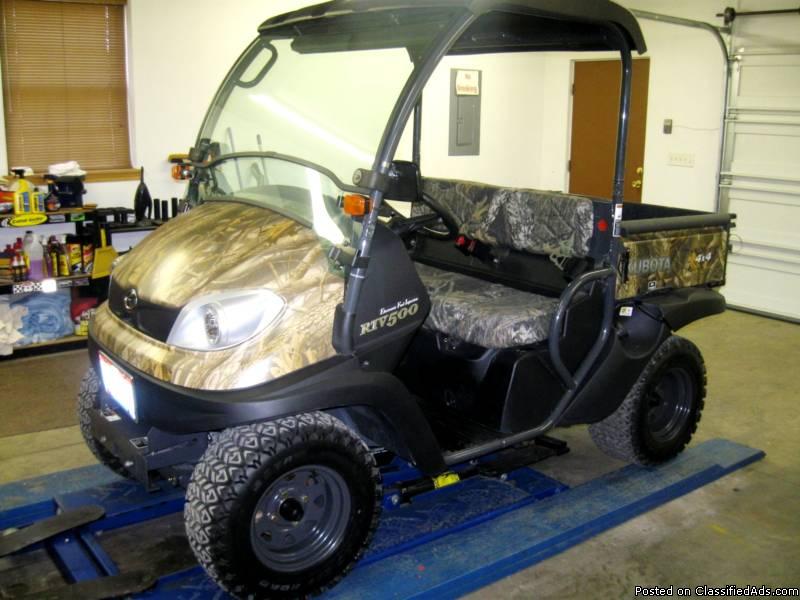 2009 Kubota RTV 500 with VERY Low Hrs