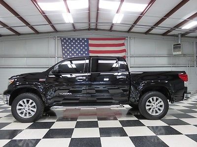 Toyota : Tundra Limited Platinum 4x4 1 owner crew max 2 lift chrome 20 s warranty financing nav tv sunroof leather