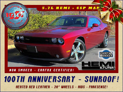 Dodge : Challenger R/T 100th Anniversary Edition - SUNROOF!- 5.7 l hemi heated red leather 20 wheels parksense boston acoustics non smoker