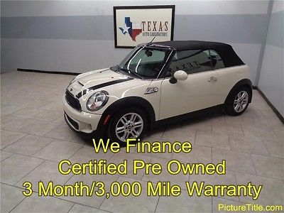 Mini : Cooper S s Leather 6 Speed Sunroof 11 cooper s 6 speed convertible sunroof leather warranty we finance texas