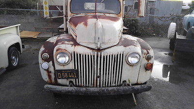 Ford : Other Pickups Pickup Truck 1946 ford flat bed 1 ton farm truck project with flathead v 8 original