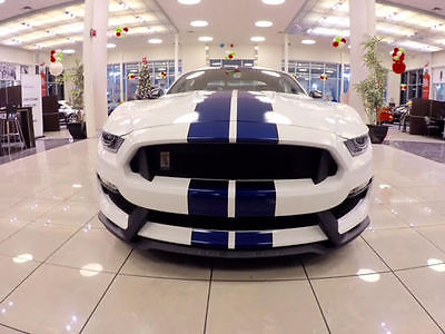 Ford : Mustang Shelby GT 350 2015 shelby gt 350 tech package white with blue stripes 1 of only 137 built