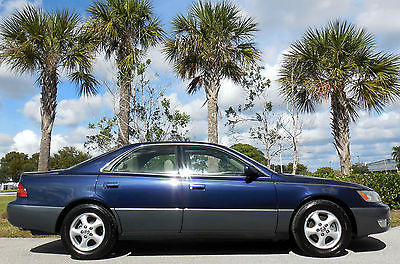 Lexus : ES 300 FLORIDA CARFAX CERTIFIED NON SMOKER~RARE COLOR~RECORDS~MICHELINS~GOLD PKG~SUNROOF~LEATHER~98 99 00 01 02