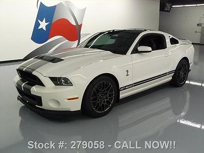 Ford : Mustang SHELBY GT500 S/C GLASS ROOF RECARO 2013 ford mustang shelby gt 500 s c glass roof recaro 8 k 279058 texas direct