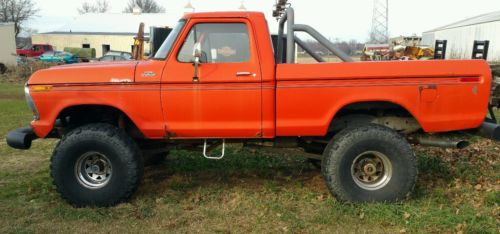 Ford : F-100 1977 ford f 100 lifted with 38 tires