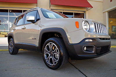 Jeep : Renegade Limited 4x4 2015 jeep renegade limited 4 x 4 navigation removable top leather more