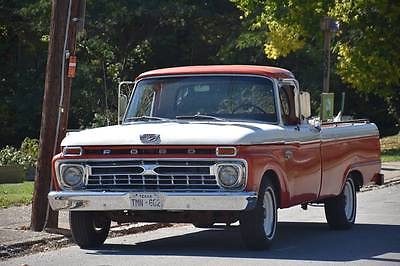 Ford : F-100 Custom Deluxe Red and White Ford Truck used in 