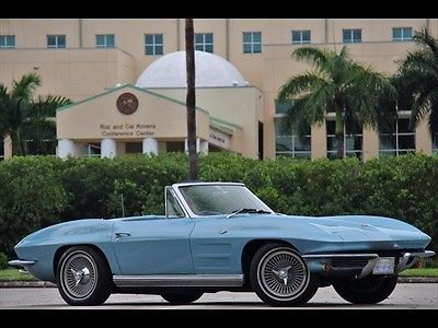 Chevrolet : Corvette Sting Ray Convertible SILVER BLUE ONLY 46K MILES 1964 STINGRAY $829.00 A MONTH AC 4 SPEED MANUAL