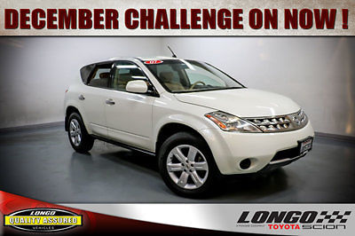 Nissan : Murano 2WD 4dr S 2 wd 4 dr s suv automatic gasoline 3.5 l v 6 cyl white