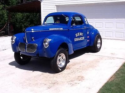 Willys : Coupe Willys Americar, Gasser, Blue, Coupe, Straight Axle, Race Car, Street Rod, Hemi