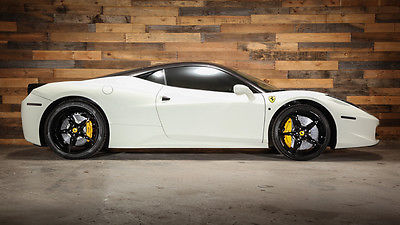 Ferrari : 458 Italia 2014 ferrari 458 italia avus white nero racing seats 8200 mi full warranty wow 11