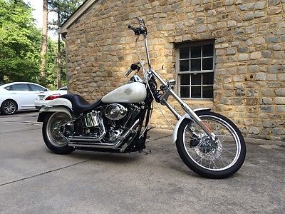 Harley-Davidson : Softail Harley Davidsom custom softail deuce 100 year anniversary raked out lowered wcc